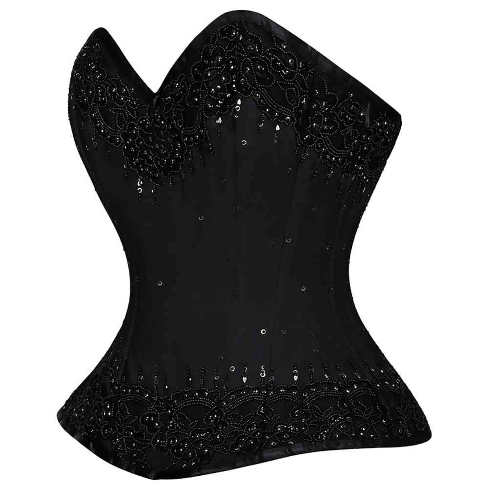 Attitude Corsets - Andariël Vollbrust Korsett - Schwarz